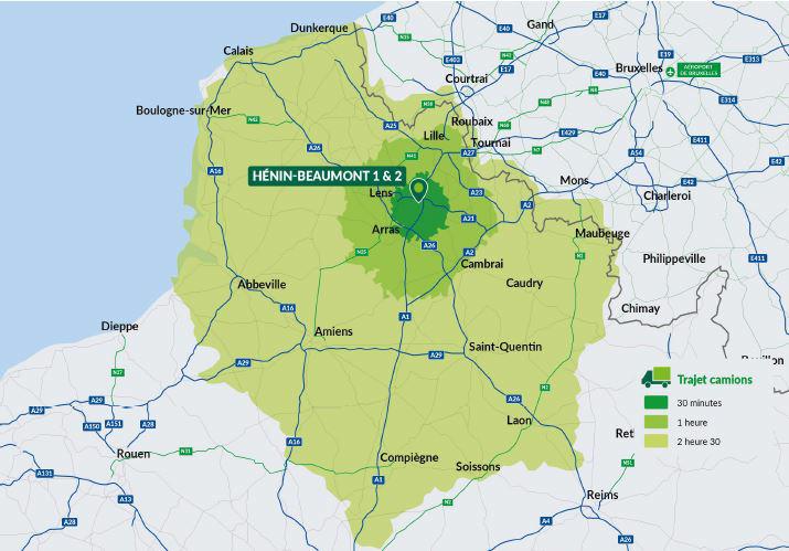 Entrepôt classe b Hénin-Beaumont 14874m² Location entrepôt classe b Hénin-Beaumont Pas-de-Calais OLLOG2314549 1